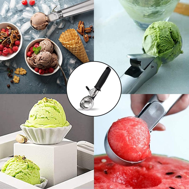 Ice Cream Scoop Large Sized (6cm) Stainless Steel Cookie Scoop