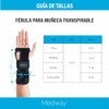 Medway Férula para Muñeca Transpirable Ambidiestra | Soporte Ortopédico Ajustable