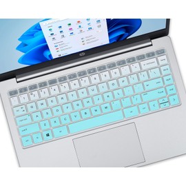 Keyboard Cover for HP 14 Inch Laptop 14-es 14m-dw 14m-dy 14-dv 14t-es000 14-es1013dx es1023dx es0013dx es0033dx 14m-dw0013dx dw0023dx dw0033dx dw1013dx dw1023dx dw1033dx dy0013dx dy0023dx-Gradual Mint