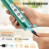 YUSWKO Green Handheld Milk Frother Wand for Coffee, Rechargeable Electric
