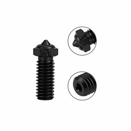 3 Pcs Hardened Steel Nozzles for R QIDI Q1 Pro/X-Max 3 / Q1 Pro/X-Plus 3 / X-Smart 3 Extruder hotend,High Temperature Resistance nozzles for R QIDI 3D Accessory (0.4mm)