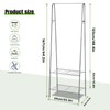 TAO ONE Stainless Steel Clothing Rack with Shelves, Heavy Duty