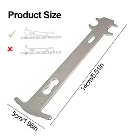 AEIOPRS P4B Bicycle Chain Gauge with Two Precision Indicators 0.75 and 1.0 Tool for Bicycle Chain Wear Gauge Pack of 1