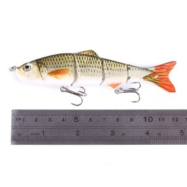 CENPEK 6Pcs Fishing Lures,Multi Jointed Pike Lure,Freshwater Saltwater Sea Fishing Lures Slow Sinking with 4 Segments Simulation Design