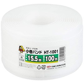 信越工業 Packing String 小巻 Band, 15.5 mm X 100 m , White