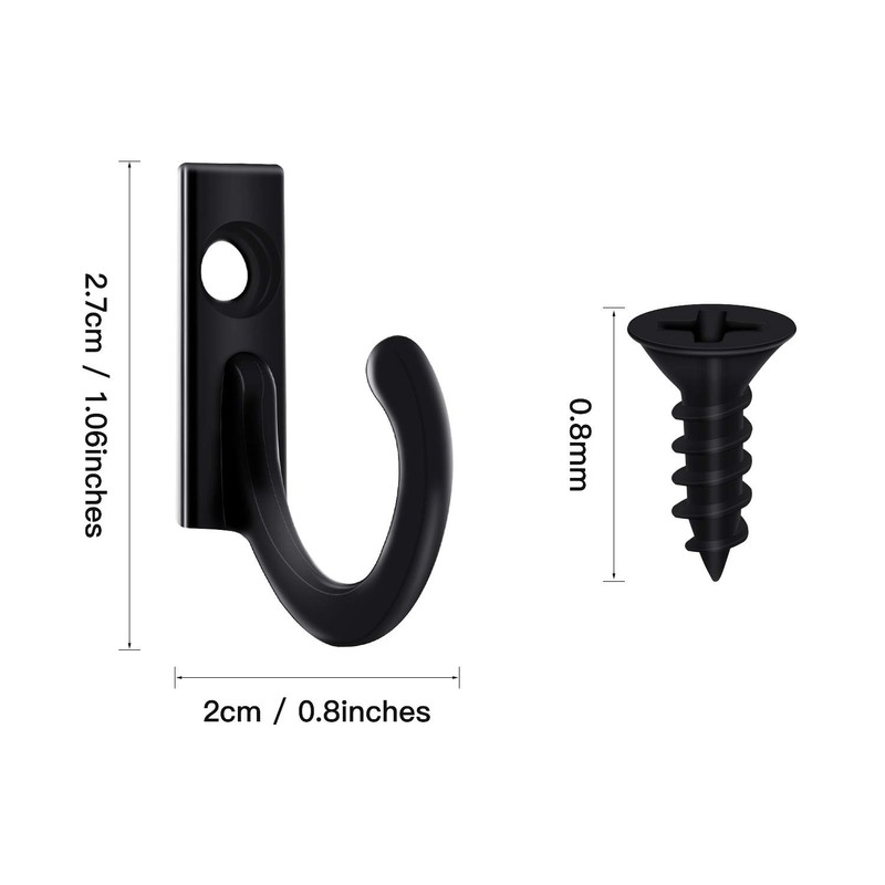 Zhehao 100 Pieces Key Hooks Jewelry Small Hook Key Hanging