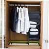 VILLFUL Sliding Wardrobe Closet Rod Retractable Clothes Hanger Small Hanging