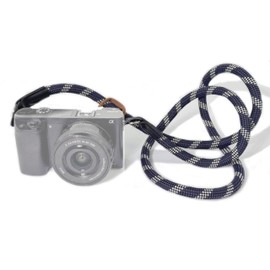 Little Fire Craft Camera Strap Crossbody Camera Neck Shoulder Strap 127cm Climbing Rope for Photographers Lanyard 10mm Thick - Deep Ocean Blue