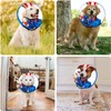 Medium Dog Cone Collar Alternative Soft Inflatable Donut Collar After