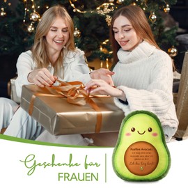 Best Friend Gifts - Funny Avocado Decorative Cushion, Cheer Up Cuddly Cushion Gift Girlfriend Birthday, Positive Avocado for Girls, Daughter, Colleague