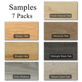 Mysflosy Peel & Stick Floor Tile, 36-Pack 54 Sq.Ft Waterproof Vinyl Plank Flooring Self-Adhesive, Luxury Wood-Look Vinyl Planks for DIY Installation