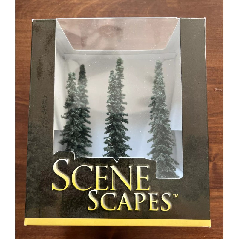 Bachmann Conifer Trees 5-6 (6) - Model Railroad Scenery -