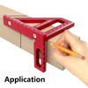 3D Multi-Angle Measuring Ruler, 45 90 Degree Aluminum Alloy Woodworking