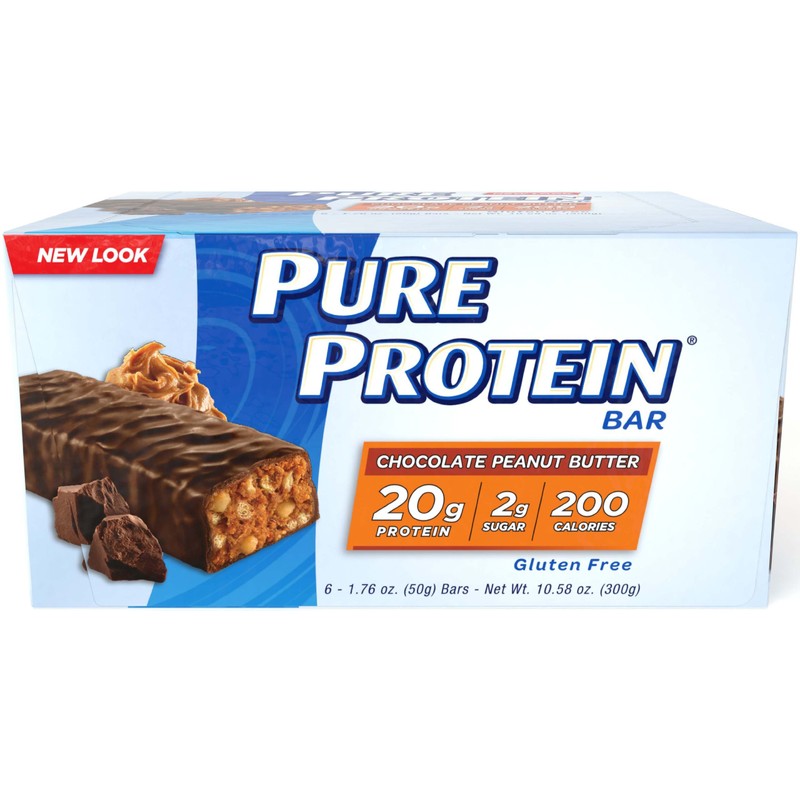 Pure Protein--High Protein Bar Chocolate Peanut Butter--Protein Bars--20 Grams of