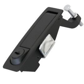 Southco C2-33-25 Series Powder Coated Zinc Alloy Adjustable Lever Hand Operated Compression Latch with Locking Raised Trigger,Black