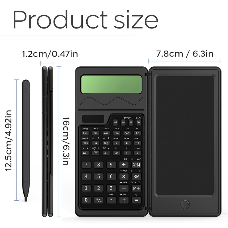Scientific Calculator with Writing Tablet - 10-Digit Calculator Scientific Professional