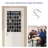 ANSTROUT 36 Clear Pockets Classroom Pocket Chart for Cell Phones,Pocket