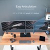 VIVO Freestanding Dual Ultrawide Monitor Stand with Sleek Glass Base