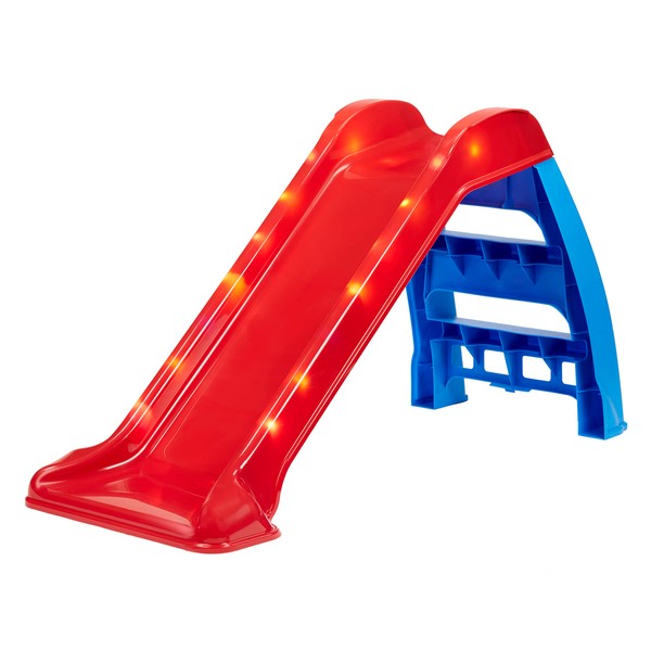 Little Tikes Light-Up First Slide for Kids Indoors/Outdoors , Red