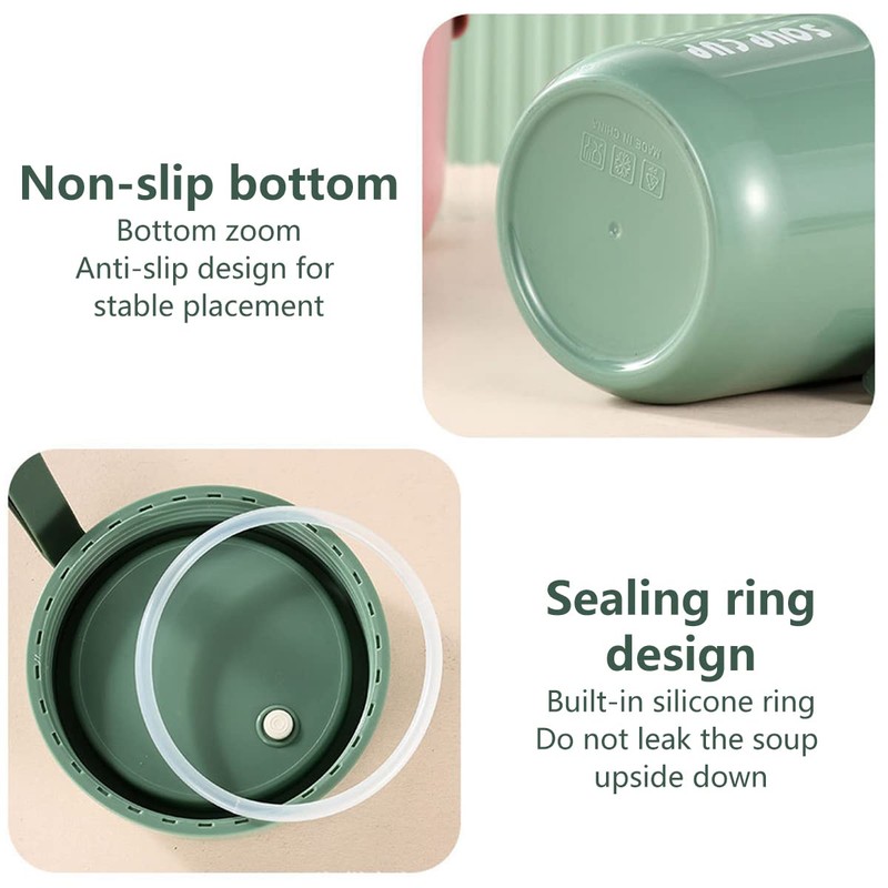 Fulasun Insulated Food Flask - 16oz/480ML Stainless Steel Jar Vacuum
