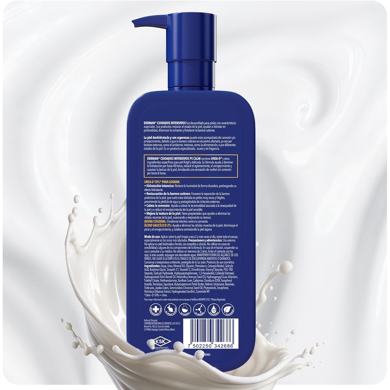 Derman PS Calm Emulsión Corporal │ Urea-D 10% + Ácido