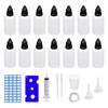 Dondeen Pack of 14 Dropper Bottles, 50 ml, Plastic Bottles,