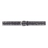 Vanzetti Women's Leather Belt Navy 40 mm with Airbrush Edges