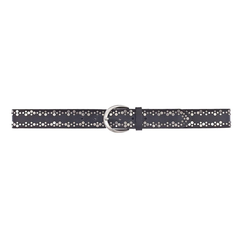 Vanzetti Women's Leather Belt Navy 40 mm with Airbrush Edges