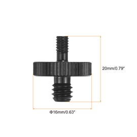 MECCANIXITY Mic Stand Adapter 1/4 Male to M4 Male Screw Thread Adapter for Microphone Stand to Camera Tripod Mount Adapter