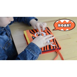 Tab Zoo UTTZ-F8-APPTIGER Universal App Folio Case Cover with Built-In Stand for 7-8-Inch Tablets