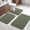 LOCHAS Bathroom Rug Set, Bath Rugs Sets 3 Piece Non