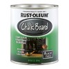 RUST-OLEUM Paint CHALKBRD LTX Black Quart 206540