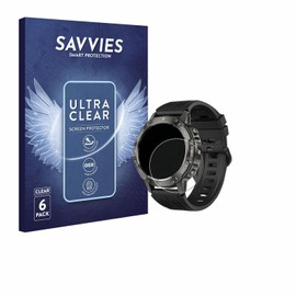 Savvies 6 Stück Schutzfolie für TIMU S81 1.39" Displayschutz-Folie Ultra-Transparent