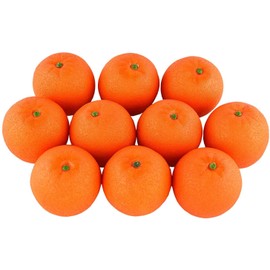 10Pcs Artificial Lifelike Simulation Orange Set Fake Fruit for Home House Kitchen Party Decoration