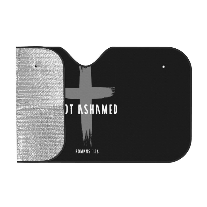 Generic Car Windshield Sunshade, Foldable Sun Visor, Religious Christian Faith