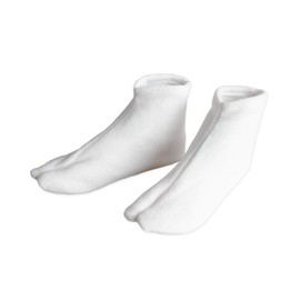 Kyoetsu Women's Tabi Socks, Fleece Cover, Winter Socks, white