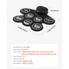VEVOR Electric Drum Set, 7 Pads, Roll-up Drum Practice Pad,