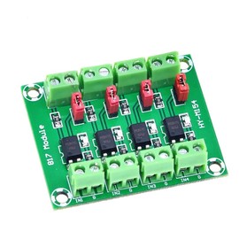 JZK PC817 4-Channel Optocoupler Isolation Board Voltage Converter Adapter Module 3.6-30V Driver Photoelectric Insulated Module PC 817