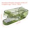 Temiary Swing-Arm Swivel Stapler with 400 Staples, 360 Degree Rotate