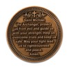 Moneda de protección de arcángel de San Miguel, aleación de