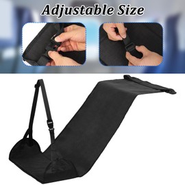 Length Adjustable Airplane Foot Hammock Travel Foot Rest for Airplane Flights Foot Sling for Airplane Travel