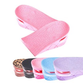 1 Pair Unisex Double Layber 5cm/Approx 2inch Height Increasing Insoles Half Elevator Shoe-Pad(Color Random)