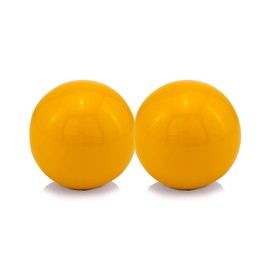 Modern Day Accents 4385T Bola Illuminating Yellow Sphere, Aluminum, Filler, Orbs Decorative Balls, Tabletop Modern Decor, Decorative Balls for Centerpiece Bowls, Home Office, Decor, 3-in Set of 2