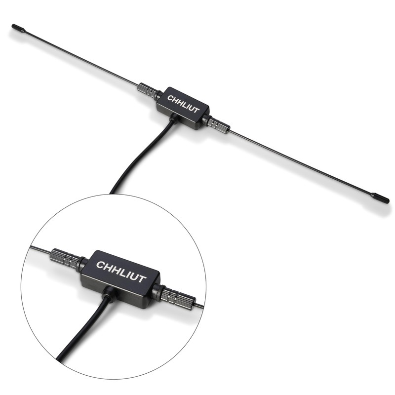 CHHLIUT Universal FM Radio Dipole Antenna, 75 Ohm, 16ft, Screw