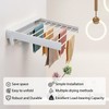 HOUSEBLISS Wall Mounted Drying Rack, Aluminum Collapsible, 88 lbs Capacity,