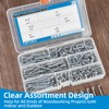 High Hardness #6 Drywall Screws Assortment Kit,Zinc Wood Screws 230pcs