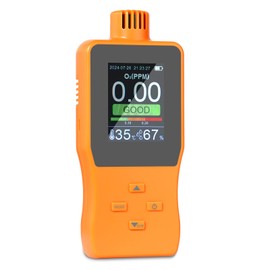 VISLONE Ozone Detector, O3 Air Quality Meter Indoor, Portable Air Quality Monitor, Temperature Humidity Meter with Backlight LCD Screen Alert