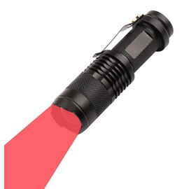 RaySoar 3 Mode Red Light Flashlight Red LDE Flashlight Red Flashlight Night Vision Flashlight for Astronomy, Night Observation and Outdoor Activities