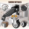 SPACECARE Workbench Casters kit 600Lbs Heavy Duty Quick Release 2