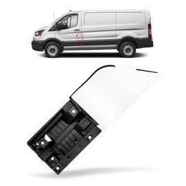 Fuel Filler Door Housing Pocket Hinge Gas Door with White Cover Compatible with 2015-2024 Ford Transit 150 250 350 350HD 3.5L 3.7L V6, Fuel Gas Tank Filler Pip Replace# CK4Z-5427936-A CK4Z5427936J
